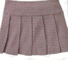 Gymboree Classic Holiday Line Red White Black Houndstooth Plaid Skirt Size 5 New