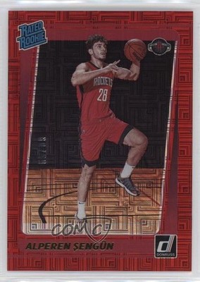 2021-22 Panini Donruss Rated Choice Red 60/99 Alperen Sengun #219 Rookie RC v9t
