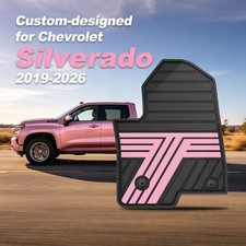 Car Tpe Rubber Floor Mats For 2019-2026 Chevy Silveradogmc Sierra Crew Cab