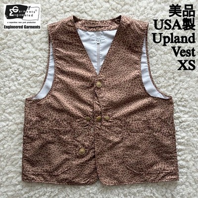 Engineered Garments Excellent condition USA made Upland Vest Leopard Vest XS Eng