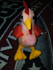 Ty Beanie Baby DOODLE The Rooster 4th Generation 3rd Tush Tag PVC 1996