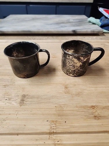 Sterling Silver Baby's Cups Set Vintage Gorham, Lunt, Towle 132g