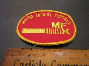 Vtg MFX Motor Freight Express Trucking Company Cloth Patch New NOS 1970s