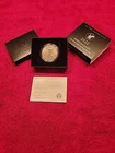 2022-W $1 1-oz Burnished American Silver Eagle w/ Box, OGP &COA