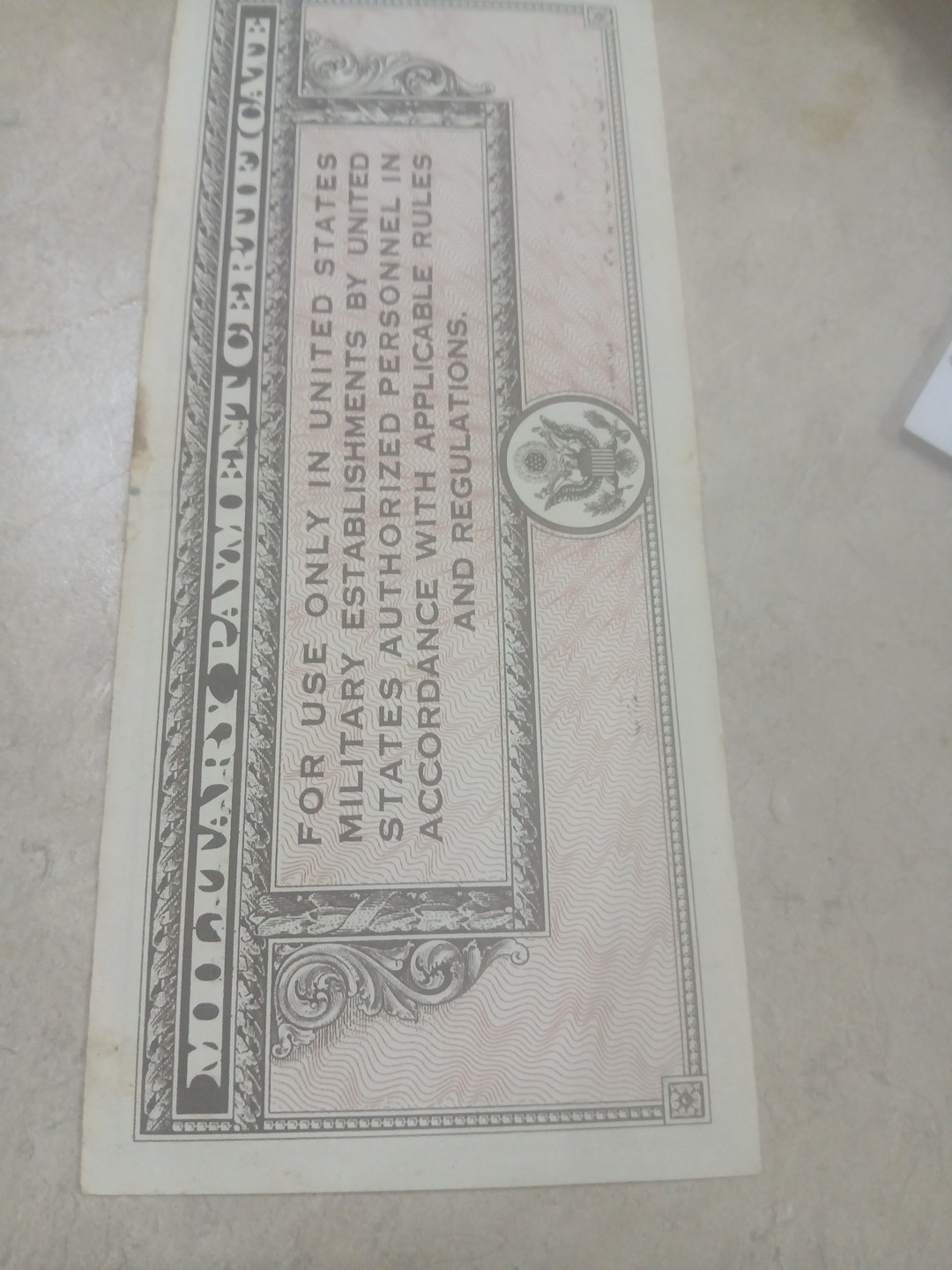 Series 461 $10 Military Pay Certificate