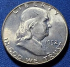 A 1952 D Franklin Half Dollar BU Nice BOLD Bell Lines
