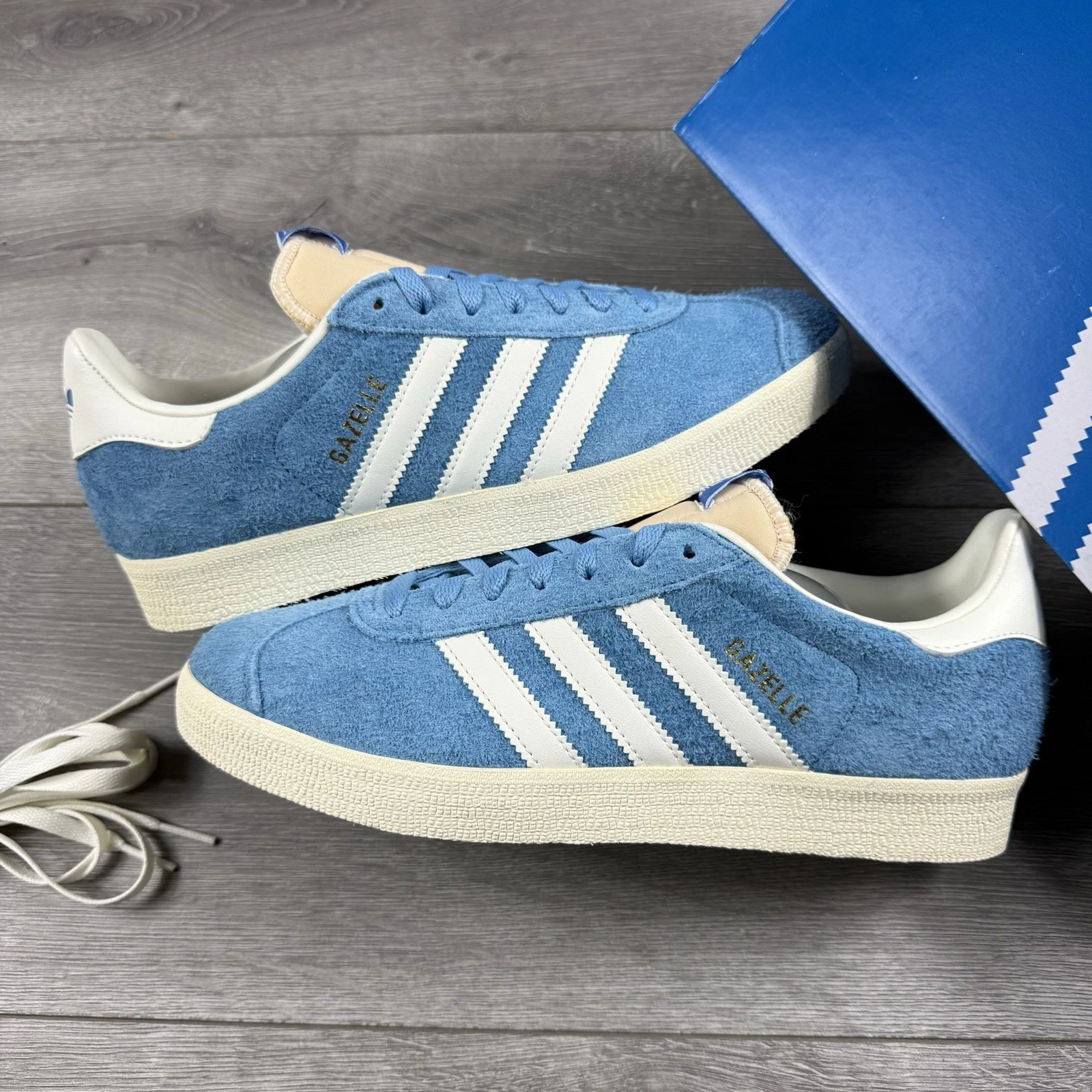 Adidas Gazelle ‘Light Blue / Off White / Cream’ - Size UK 7.5 / EU 41 1/3