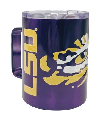 NCAA Hype Double Wall Insulated 15oz Stainless Steel Mug (LSU Tigers)