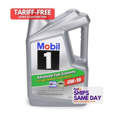Mobil 1 MOB124322-1, One Mobil 1 Synthetic Oil 0W16 5 Quart Jug Performance Part