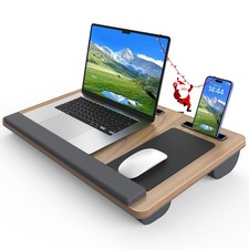 Laptop Lap Desk, Portable Large Laptop Desk for Bed, Up to 17 in Lap Table wi...