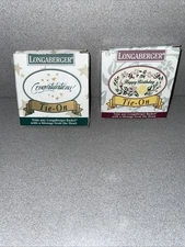 Longaberger Happy Birthday & Congratulations Basket Tie-On 1994 USA 