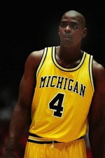 Chris Webber Michigan Wolverines NCAA second round basketball game- Old Photo