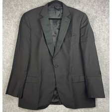 Brooks Brothers Fitgzerald Tuxedo Jacket Men 44L Black Wool Formal USA