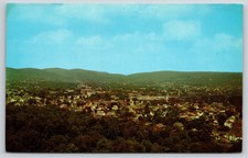 Torrington Connecticut~City Birds Eye View~Smokestack~Hills~Landscape~1950s PC