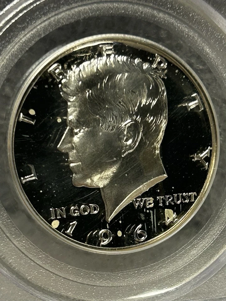 1964 Silver Proof Kennedy Half Dollar Accented Hair 50C PCGS PR66Cam BX50K - Image 3 of 4