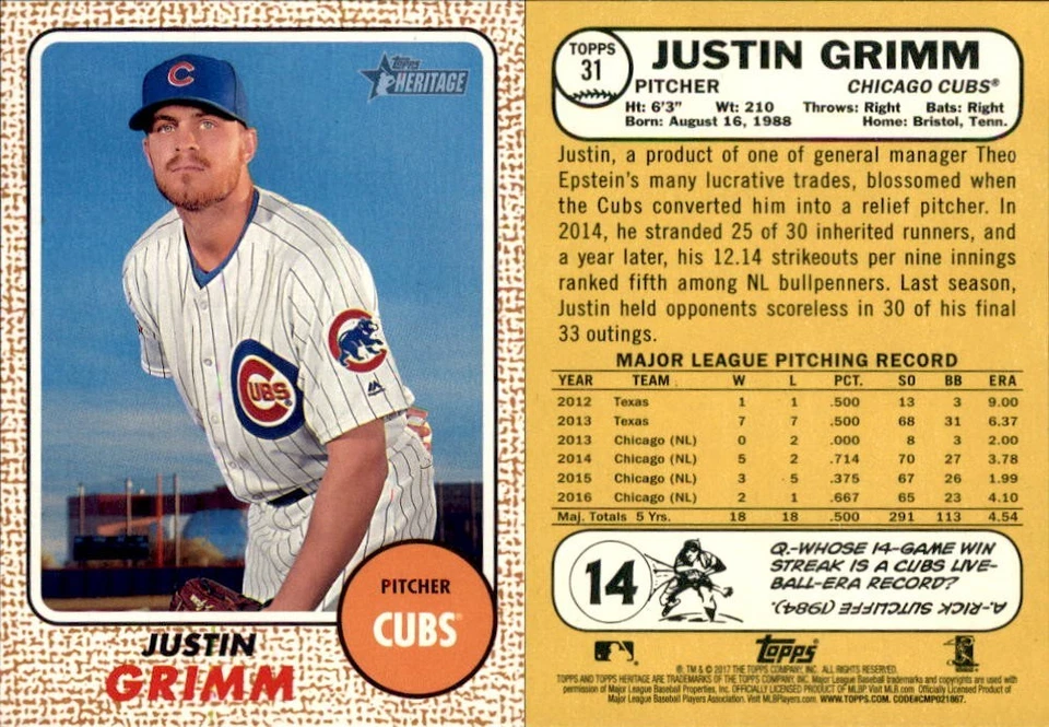 2017 Topps Heritage- MLB-Baseball-You Pick-Buy Volume-EX++--2248 - Image 2 of 3