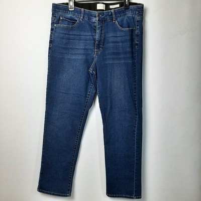 Angels Forever Young Everluxe Lift Straight Jeans Womens 16 (35x28.5) Blue