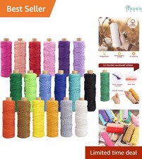 Macrame Cord Cotton 3mm 594 Yards 18 Colors DIY Wall Hangings Plant Hangers