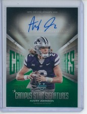 2025 Bowman Chrome U Avery Johnson Campus Star Signatures GREEN REFRACTOR 55/99