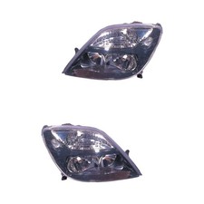Scheinwerfer Set links & rechts Halogen H1 schwarz für Renault Megane Scenic