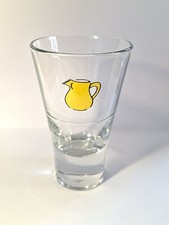 Verre BERGER avec motif cruche jaune - Pernod Ricar Pastis Tbe