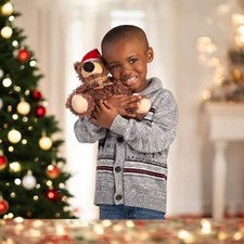 Plush 9  Brown Christmas Bear