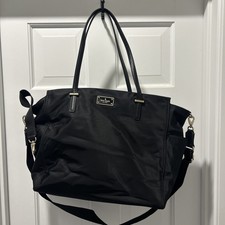 Kate Spade Black Baby Diaper Bag Canvas Crossbody Bag