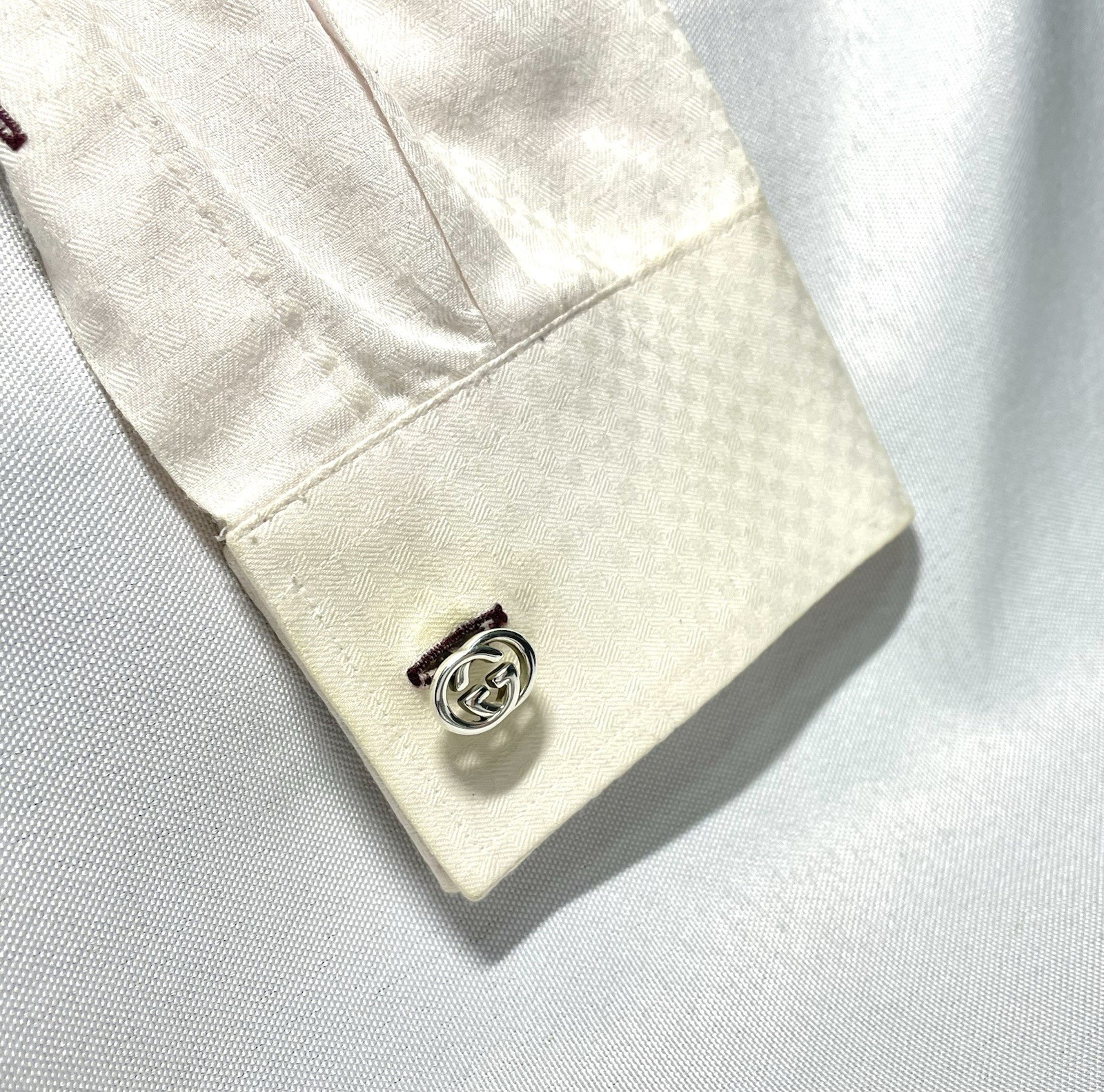 Auth [Rare] GUCCI Cufflinks interlocking Double G… - image 13
