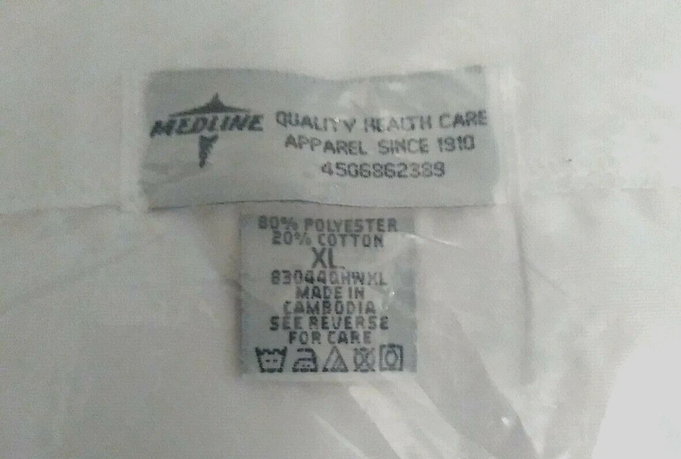 Medline Quality Full Length 3 Pocket White Medical Lab Coat Unisex XL New - Image 4 of 4