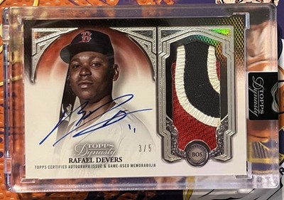 2023 Topps Dynasty Rafael Devers  Jersey Patch Auto /5 Red Sox DAP-RD4
