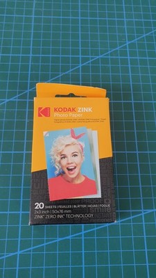 Kodak ZINK Fotopapier 20 Blatt 2x3'' 50x76mm Zero Ink Smile Step Printomatic