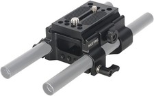 Quick Release 15mm Rod Base Plate for Manfrotto 500/501/577/701, 2-in-1 Camer...