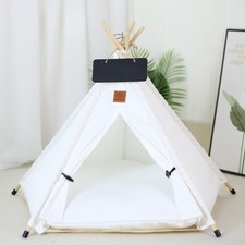 Pet Teepee Tent Dog Cat Bed Portable Washable