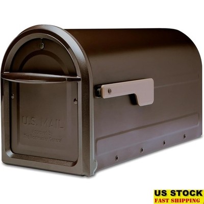 Durable Secure Mailbox Lockable Package Drop Slot Outdoor Access System New