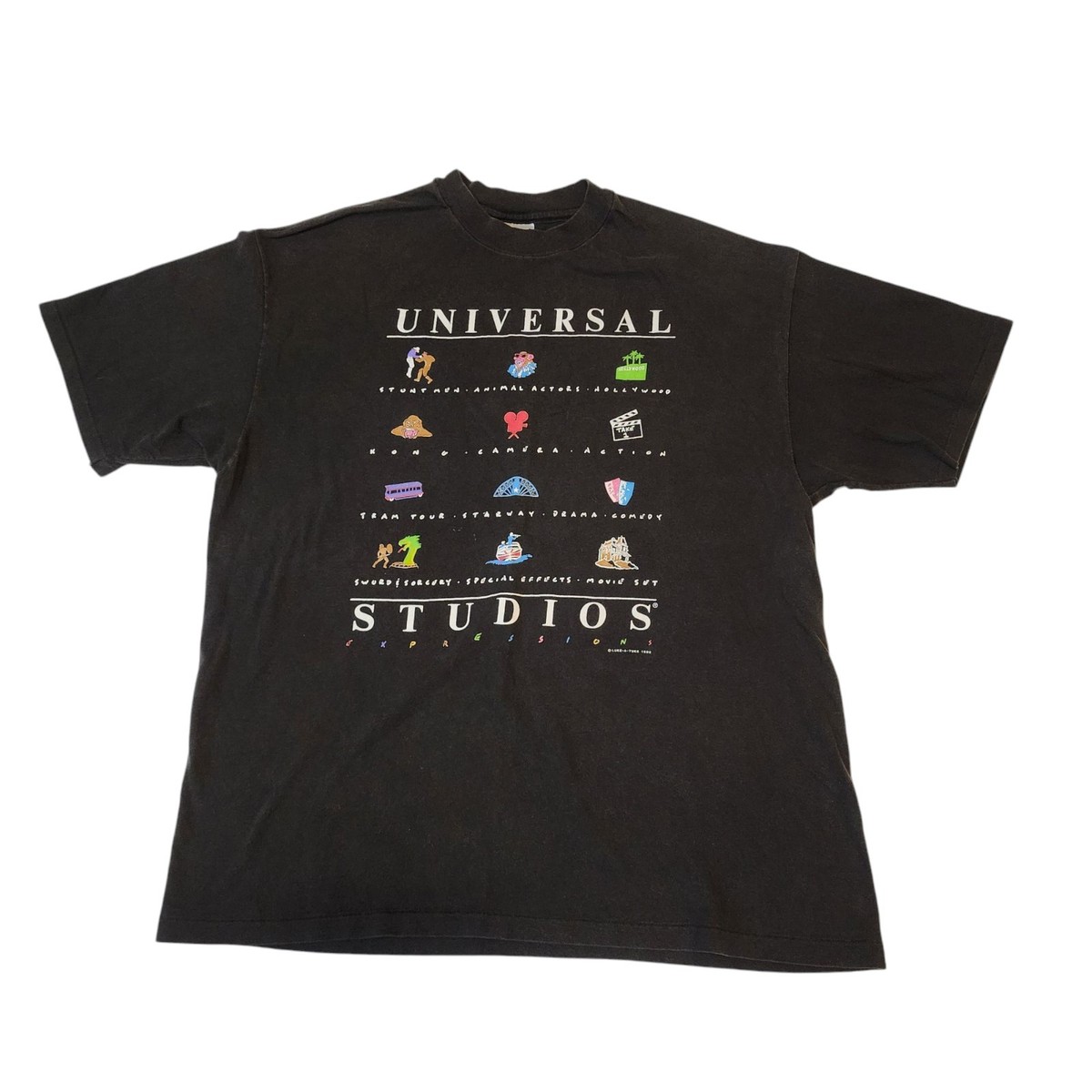 Vintage 90s Universal Studios Expressions Hollywood USA T Shirt 