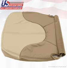 1999 Gmc Yukon Denali Driver Bottom Replacement Seat Cover Leather 2-tone Tan