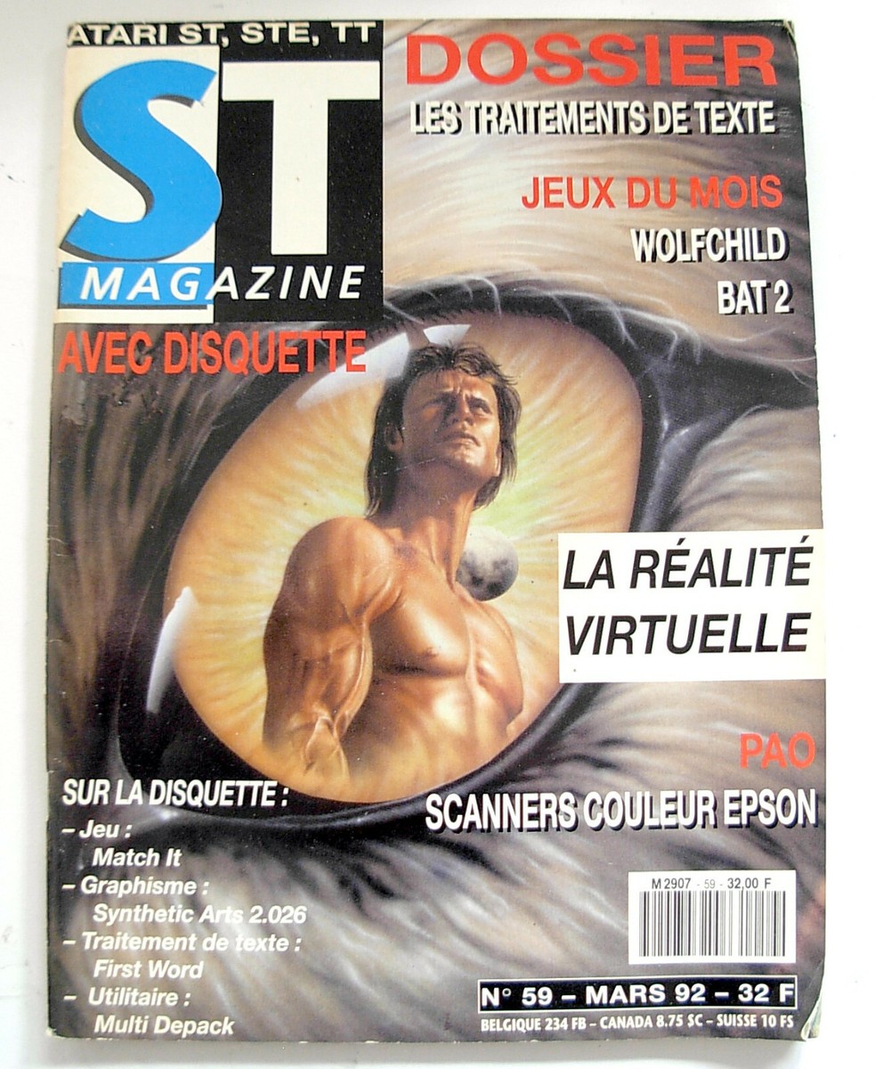 ST magazine n°59 MARS 1992 livre book Atari ST / STE / TT / FALCON / JAGUAR