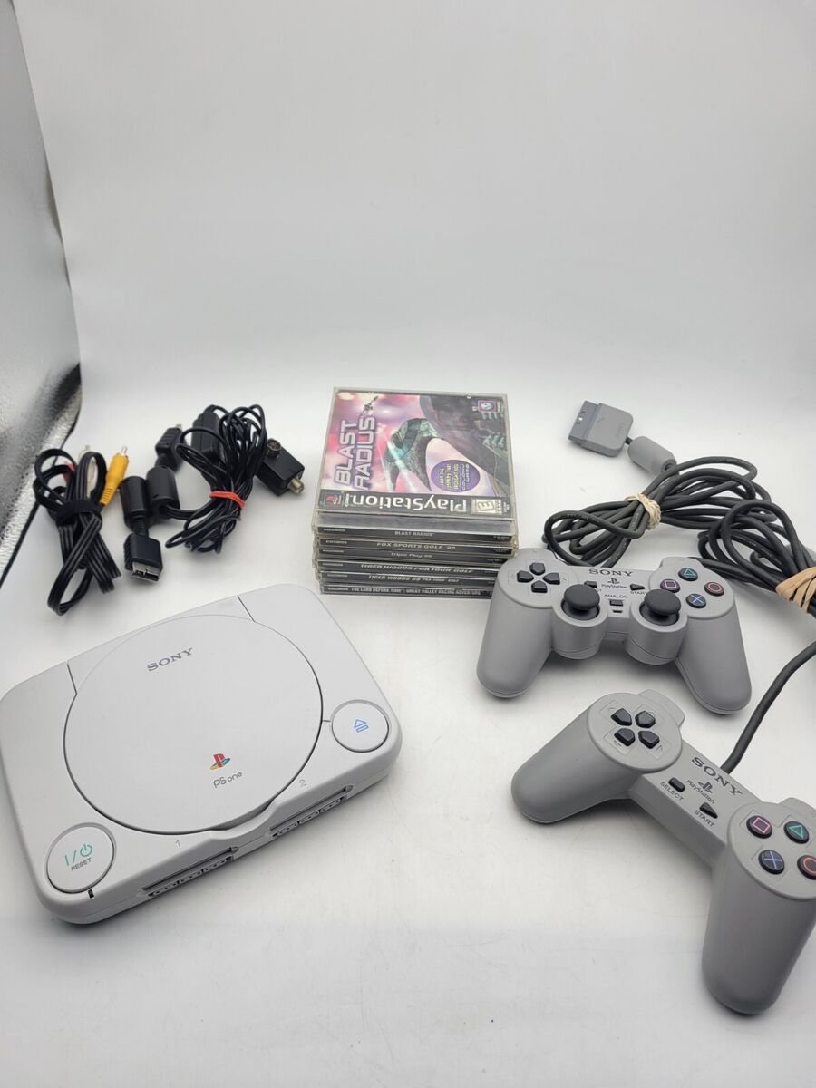 Sony PlayStation One Console, PSone, PS1, 2 Controllers, 7 Games - video  gaming - by owner - electronics media sale 