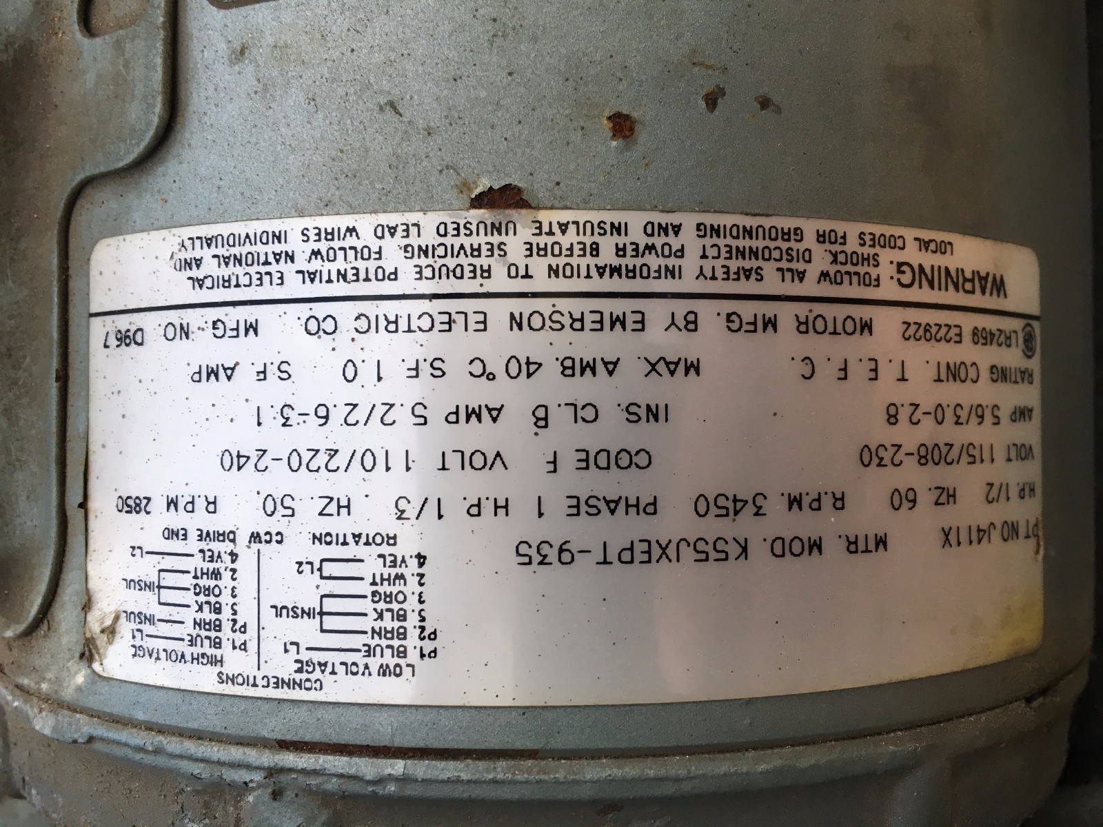 Gast Regenair Blower Vacuum Pump Motor R31051 eBay