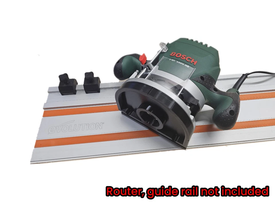 Bosch POF1200 POF1400 router guide rail base Evolution Groove Jig Made UK - Image 3 of 4