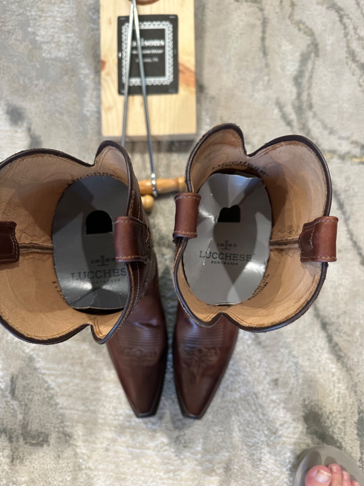 Lucchese Womens Boots 8.5B brown eBay