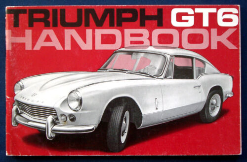 Manuel du propriétaire mode d'emploi manuel Triumph GT 6 (Go) - Photo 1/1