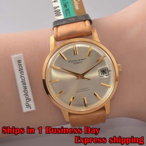 NOS Citizen Homer Weekly HW15701 Parashock 17J Manual Wind Japan Vintage Watch - 第 1/17 張圖片