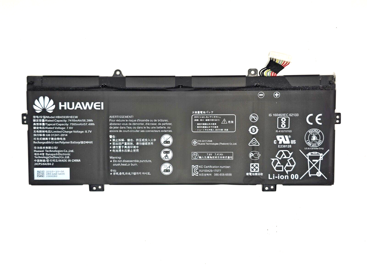 80%+ Battery Life Used Genuine Battery Huawei Matebook X Pro MACH-W29  MACH-W2