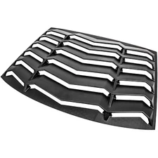 LE-JX Matte Black Rear Window Louver Cover, Lambo Style Custom Fit All Weather