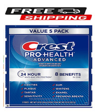 Crest Pro-Health Advanced Whitening Intensive Clean Toothpaste, 5.8 oz., 5 pk.