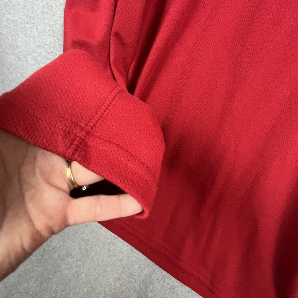 Camiseta NordicTrack Masculina Tamanho XL Gola Redonda Manga Longa Jersey Performance Vermelha - Imagem 2 de 4