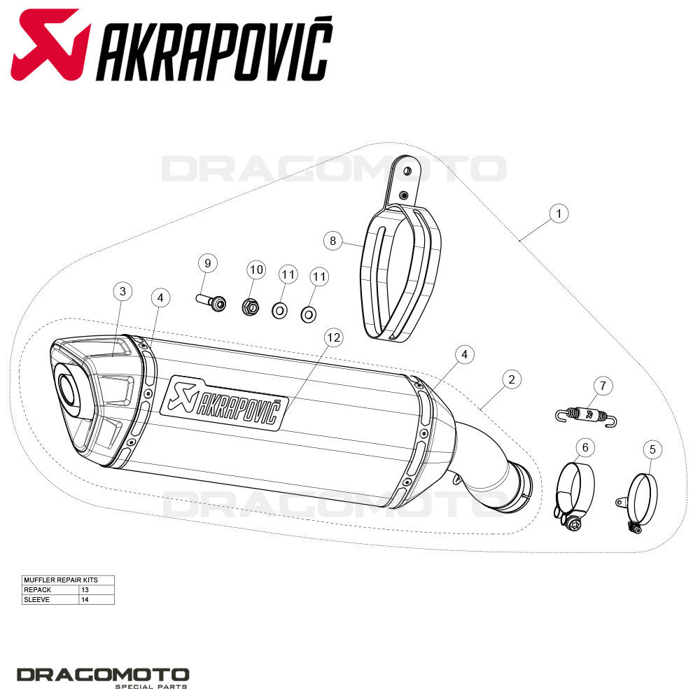 KAWASAKI Ninja ZX-4R 400 2023-2024 Exhaust AKRAPOVIC Carbon KAWASAKI Ninja ZX-4R 400 2023-2024 Exhaust AKRAPOVIC Carbon