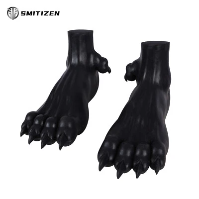 Smitizen Schwarzes Silikon Kostüm Mit Drachenpfoten für Halloween Party Cosplay