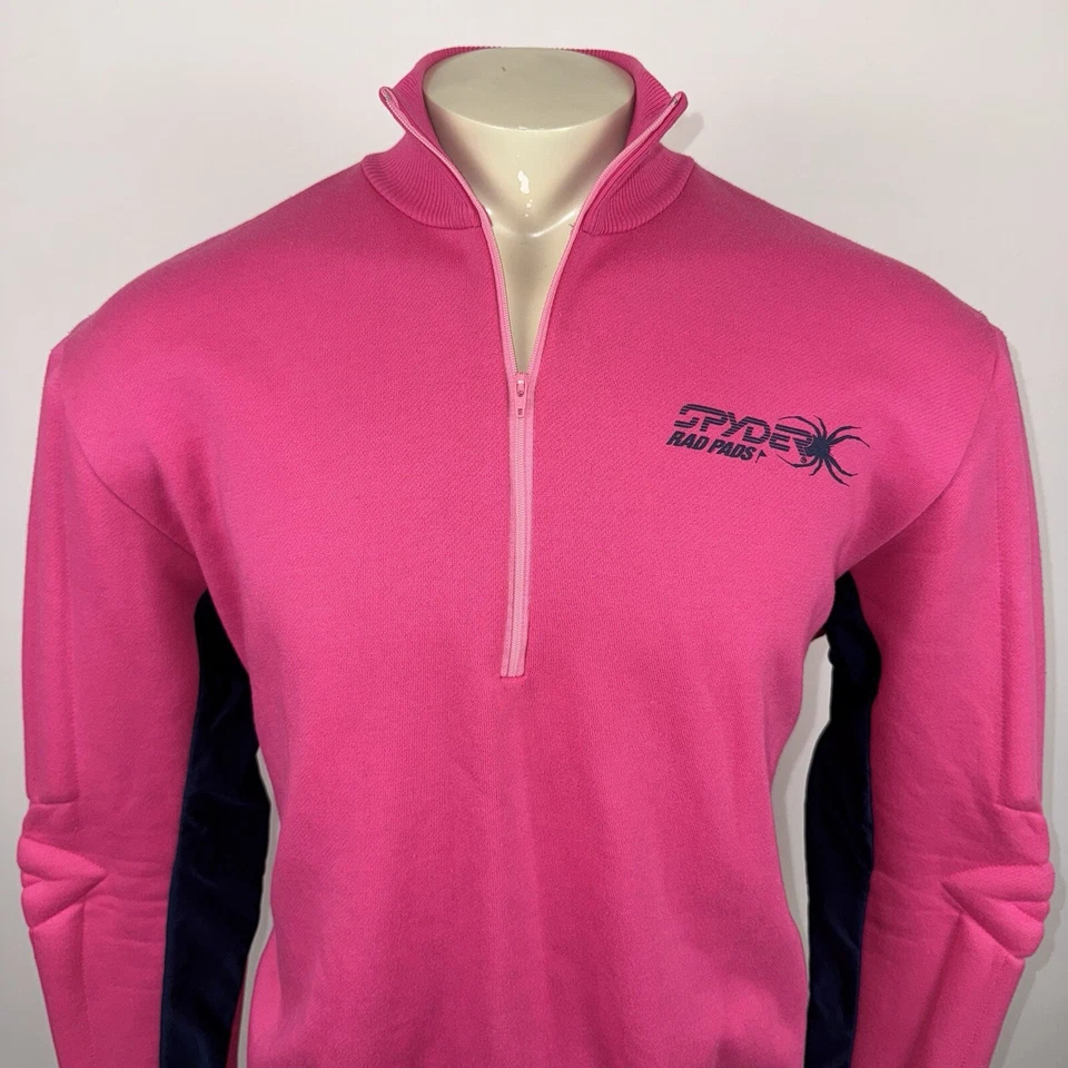 复古 Spyder 衬衫 Rad Pads 软垫滑雪球衣 赛车 20 世纪 80 年代 女式 XL — 第 3/4 张图片